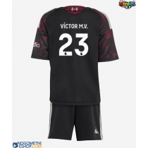Otroški Nogometni dresi Liverpool Victor Munoz #23 Tretji 2026-27 Kratek Rokav (+ Kratke hlače)